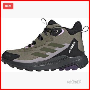 Waterproof Hiking Sneakers Mid Top Lightweight Cushioning Traction Outdoor